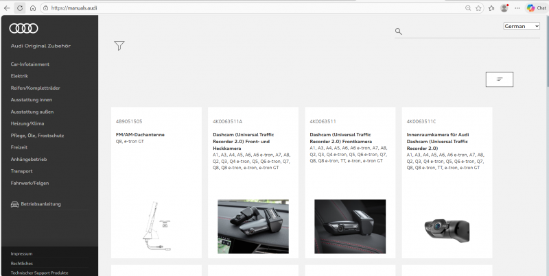 Audi manuals